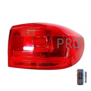 Piloto Trasero Sin Portalámparas Rojo Exterior - Derecho - Volkswagen VW TIGUAN (2011-2016)