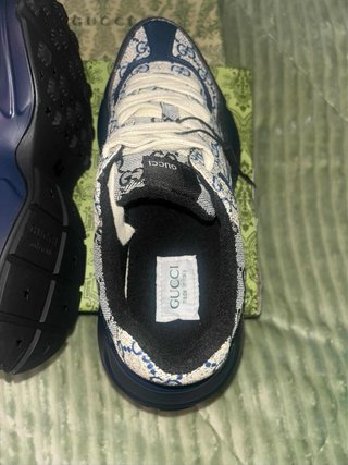 Zapatillas Gucci Beige y Azul