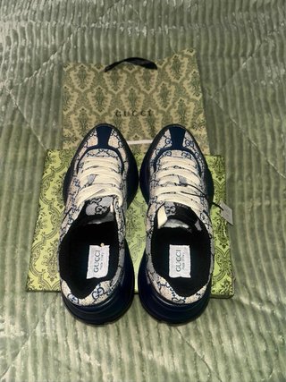 Zapatillas Gucci Beige y Azul
