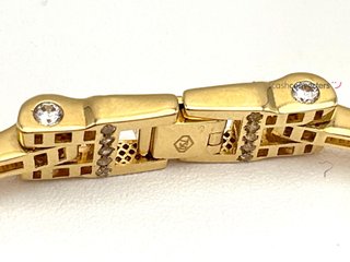esclava oro 18k con circonita
