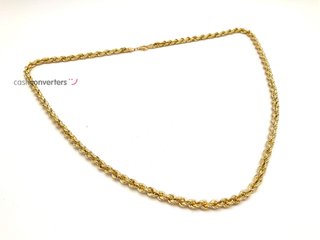cadena oro 18k 30cm