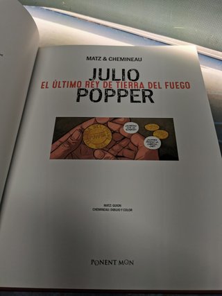 Cómic europeo,  JULIO POPPER , el ultimo rey de tierra del fuego