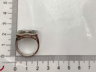 anillo oro 18k con circonita