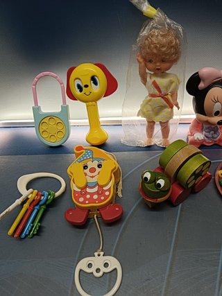 Lote de 9 juguetes infantiles, vintage