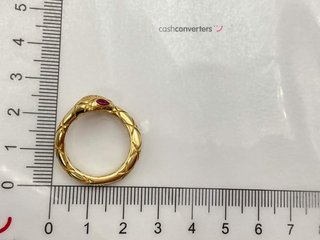 sortija oro 18k con circonita