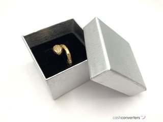 sortija oro 18k con circonita