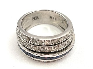 anillo oro 18k con piedra con diamante