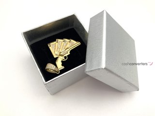 colgante oro 18k con circonita