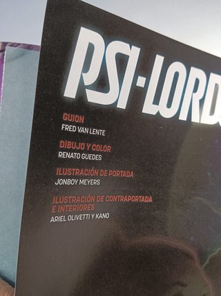 cómic, PSI-LORDS FRED VAN LENTE , RENATO GUEDES