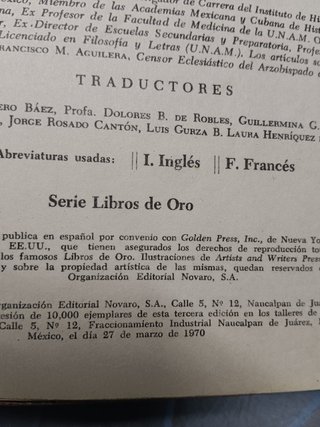 ENCICLOPEDIA DE ORO - TOMO 1 y 4 - EDITORIAL NOVARO-coleccionismo