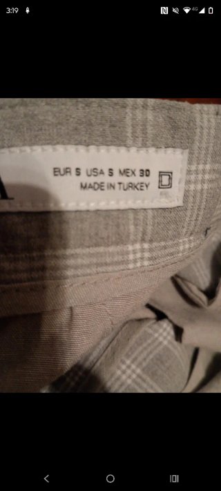 Pantalones Zara Talla S Cuadros