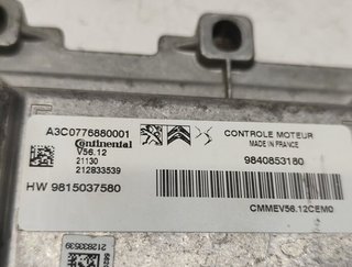2299792 centralita motor uce 9815037580 citroen c3