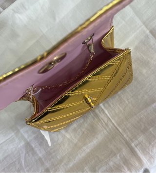 Borsetta bambina oro con tracolla