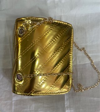 Borsetta bambina oro con tracolla