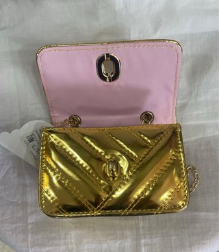 Borsetta bambina oro con tracolla