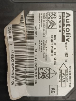 CENTRALITA AIRBAG PEUGEOT 308 SW AH01 98075681