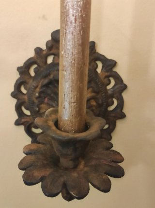 Candelabro de Hierro Forjado para Pared