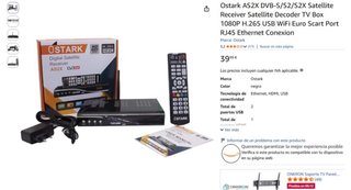 Receptor Satélite Ostark AS2X DVB-S/S2/S2X