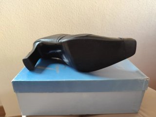 Sabot donna nero tacco alto