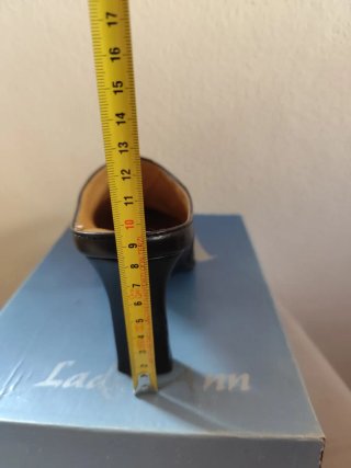 Sabot donna nero tacco alto