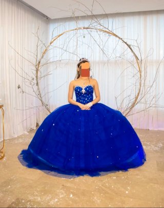 Vestido de 15 Años Azul