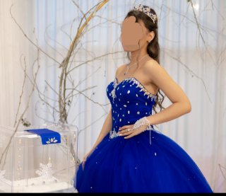 Vestido de 15 Años Azul