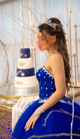 Vestido de 15 Años Azul