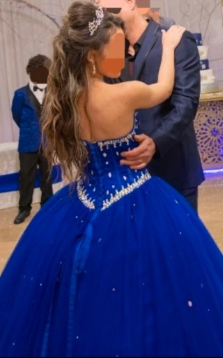 Vestido de 15 Años Azul
