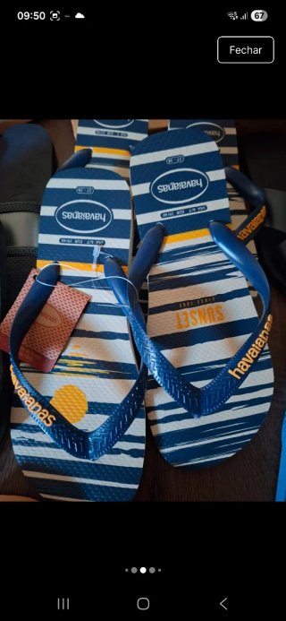 Havaianas Douradas e Rosa