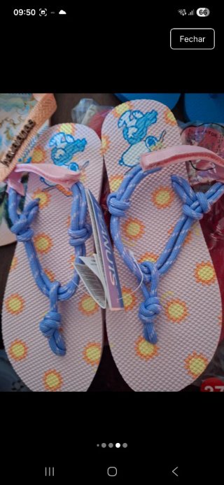 Havaianas Douradas e Rosa