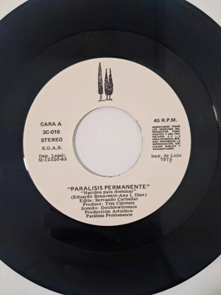 Parálisis Permanente single Original 1983