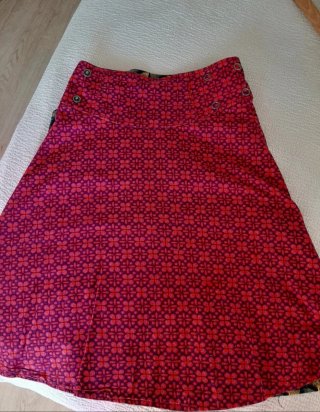 Falda algodón reversible