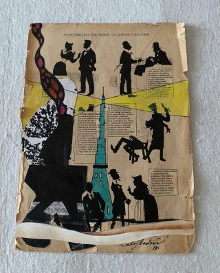 Ilustraciones sobre papel antiguo