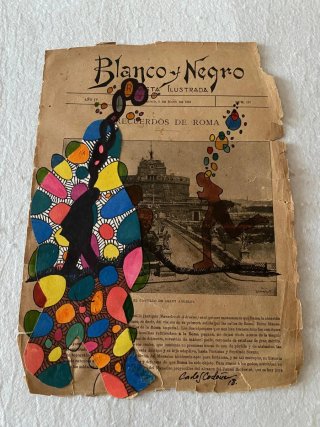 Ilustraciones sobre papel antiguo