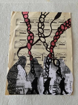 Ilustraciones sobre papel antiguo