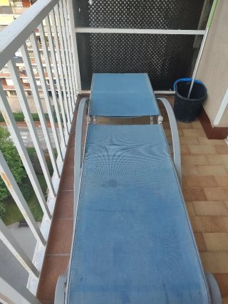 Tumbona aluminio ligera con ruedas