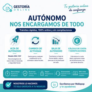 Alta de autónomo, cambio de actividad y baja