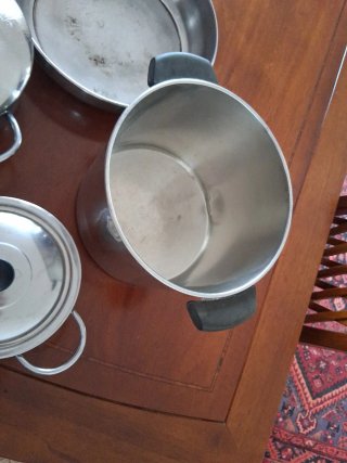 Set batteria 7 pezzi acciaio