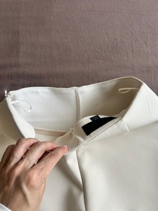 Falda pantalón ZARA asimétrica cruda