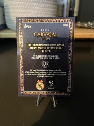 Card Topps Daniel Carvajal UCL Decades