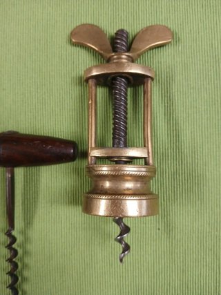 Set 3 Cavatappi Vintage Metallo Legno