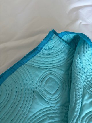 Pack 2 Colchas Verano 90cm Turquesa reversible