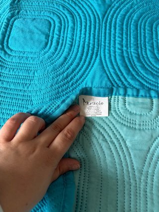 Pack 2 Colchas Verano 90cm Turquesa reversible