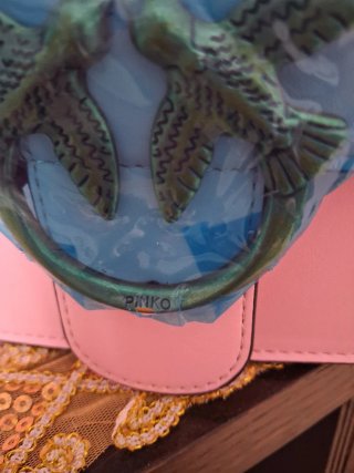 Borsa Pinko Rosa e Oro