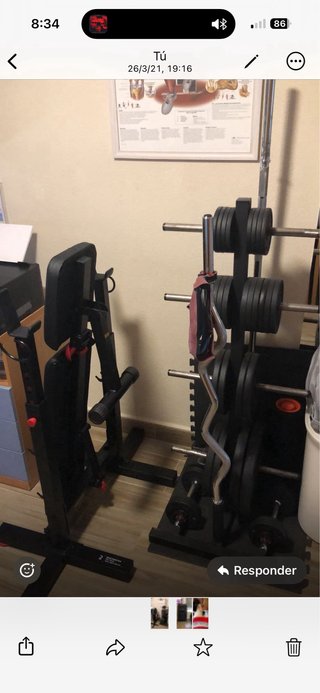 Soporte para pesas 50x54cm base, 1.30m alto