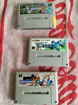 Lote 3 Juegos mega man  Super Nintendo SNES Jap