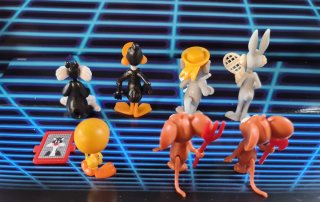 8 Figuras Looney Tunes Kinder Años 90