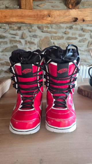 Botas Snowboard Vans Rojas Talla 40