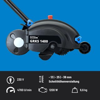 Desbrozadora Gude GRKS 1400 AC (1200 W)