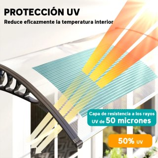Tejadillo para puerta o ventana